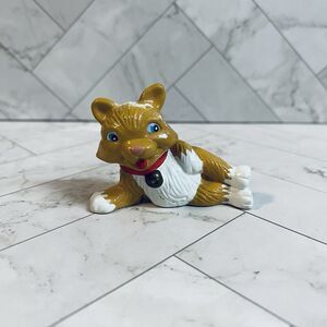 Vintage 1993 Jasman My Precious Pets Orange Tabby Cat PVC Cake Topper